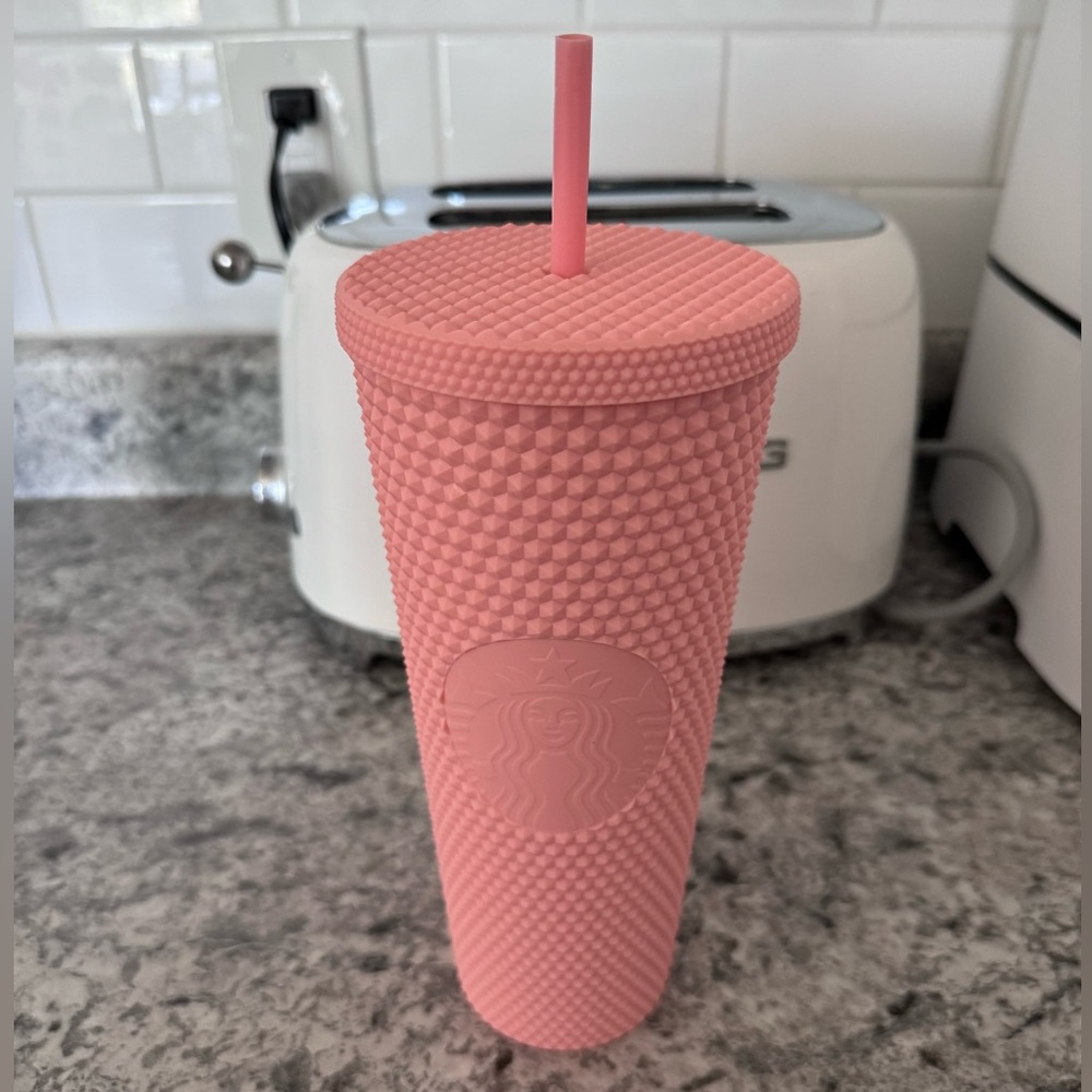 Starbucks 24 oz tumbler.pink studded